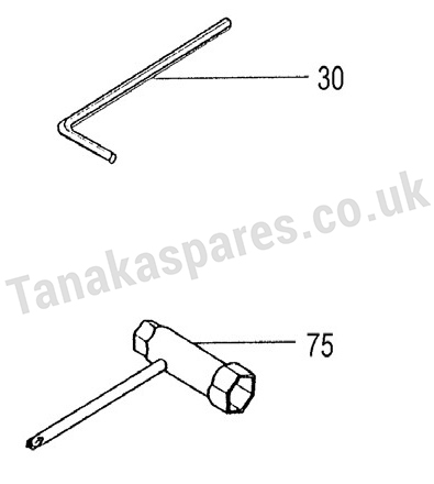 TPH-2501 & TPH-2501S Models Tools Spark Plug spanner, Wrench 4